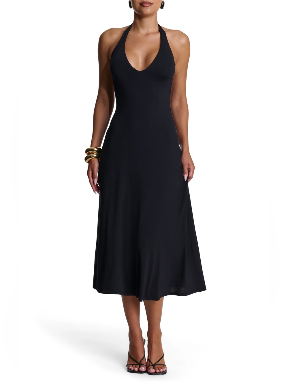 NWT Naked Wardrobe Halter Midi Dress